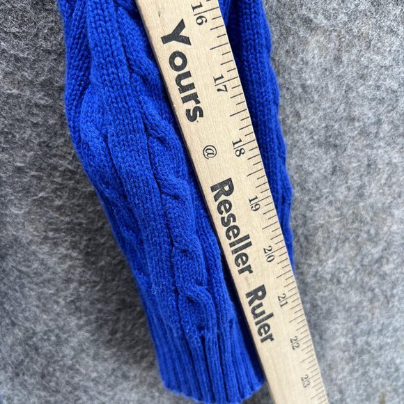 Lauren Ralph Lauren Sweater Men Extra Large Blue Sweatshirt Pullover Cable Knit - Picture 9 of 14